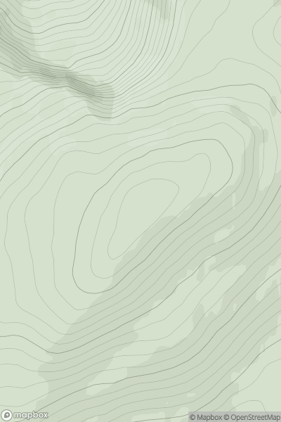 Thumbnail image for Carn Dearg [Loch Lochy to Loch Laggan] [NN345887] showing contour plot for surrounding peak